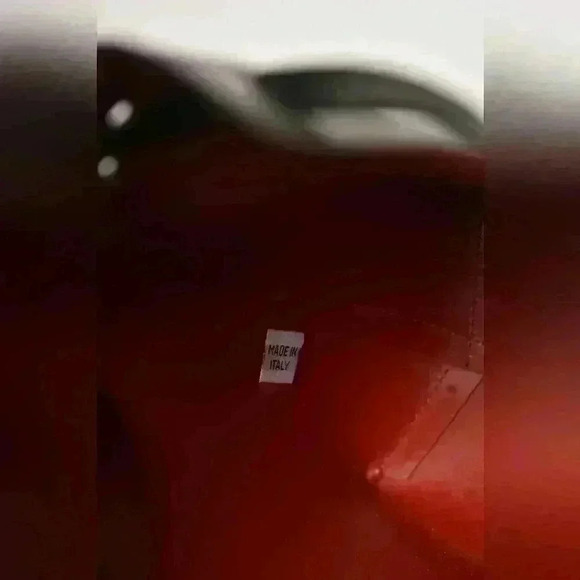 MANSUR GAVRIEL Black Smooth Calfskin Leather Large Bucket Bag Red Interior Italy - Picture 4 of 5